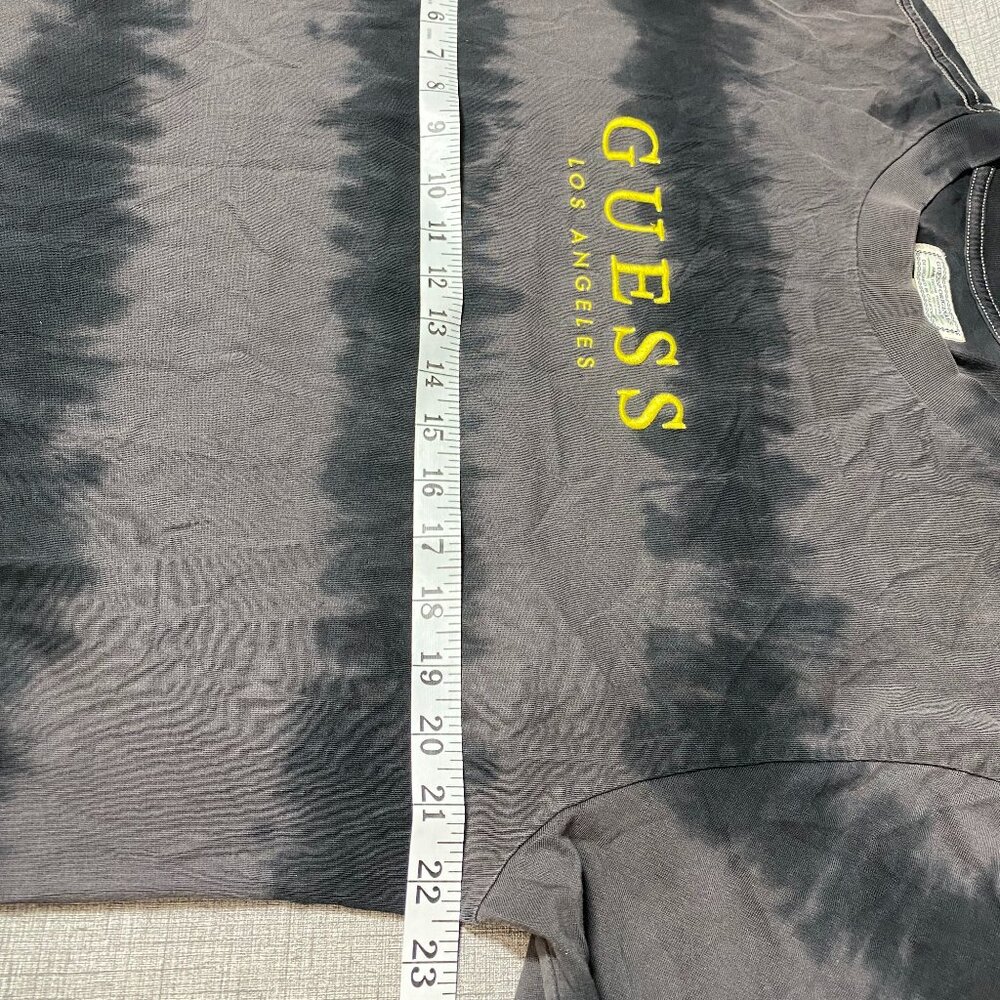 Vintage Guess shirt tie-dye black and gray - Picture 5 of 8